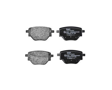 Brake Pad Set, disc brake LP3646 Delphi, Image 2
