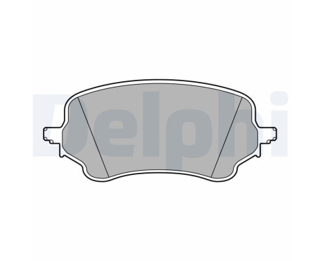 Brake pad set, disc brake LP3648 Delphi