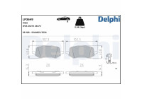 Brake Pad Set, disc brake LP3649 Delphi