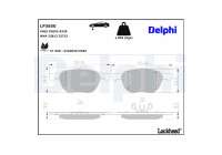 Brake Pad Set, disc brake LP3650 Delphi