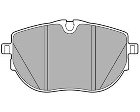 Brake Pad Set, disc brake LP3651 Delphi