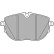Brake Pad Set, disc brake LP3651 Delphi