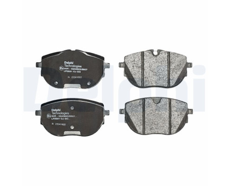 Brake Pad Set, disc brake LP3651 Delphi, Image 3