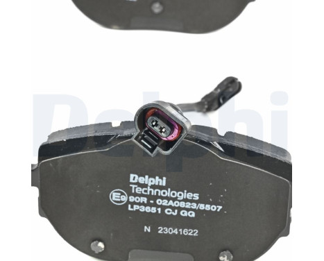 Brake Pad Set, disc brake LP3651 Delphi, Image 4