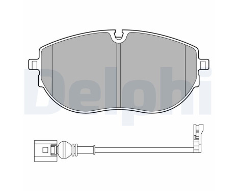 Brake Pad Set, disc brake LP3652 Delphi