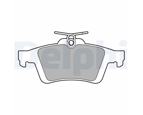 Brake Pad Set, disc brake LP3653 Delphi