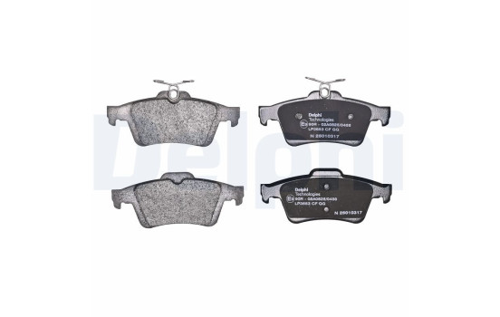 Brake Pad Set, disc brake LP3653 Delphi, Image 2