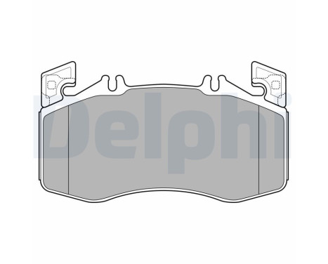 Brake pad set, disc brake LP3654 Delphi