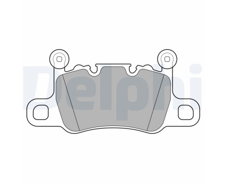 Brake pad set, disc brake LP3655 Delphi