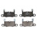 Brake Pad Set, disc brake LP3656 Delphi