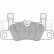 Brake Pad Set, disc brake LP3656 Delphi, Thumbnail 2