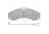 Brake Pad Set, disc brake LP3658 Delphi