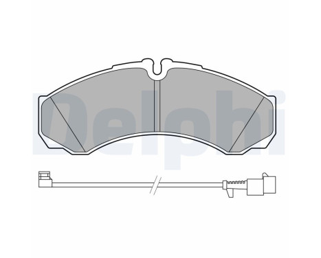 Brake Pad Set, disc brake LP3658 Delphi