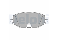 Brake pad set, disc brake LP3663 Delphi