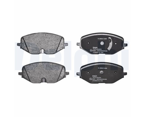 Brake pad set, disc brake LP3663 Delphi, Image 3