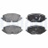 Brake pad set, disc brake LP3663 Delphi, Thumbnail 3