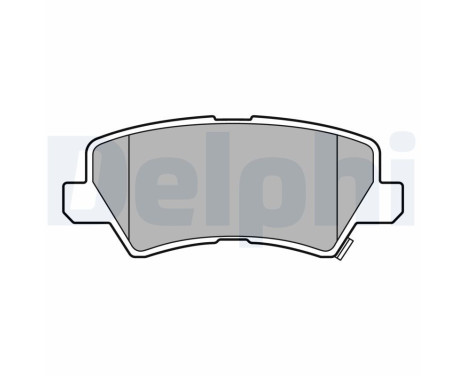 Brake Pad Set, disc brake LP3665 Delphi