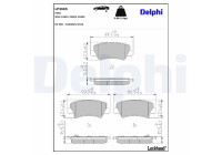 Brake Pad Set, disc brake LP3665 Delphi