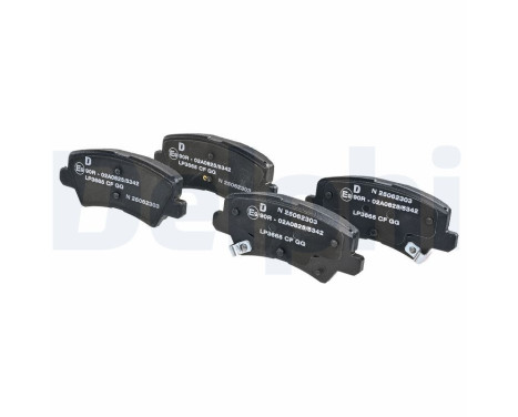 Brake Pad Set, disc brake LP3665 Delphi