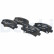 Brake Pad Set, disc brake LP3665 Delphi