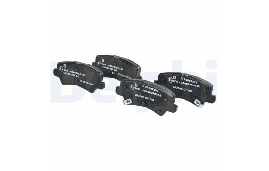 Brake Pad Set, disc brake LP3665 Delphi