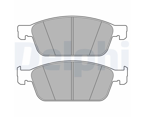 Brake Pad Set, disc brake LP3666 Delphi