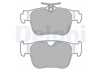 Brake Pad Set, disc brake LP3669 Delphi