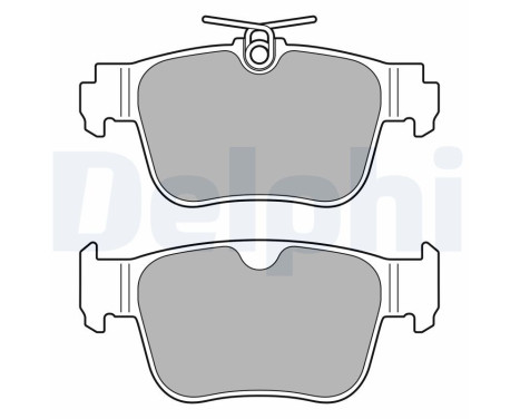 Brake Pad Set, disc brake LP3669 Delphi
