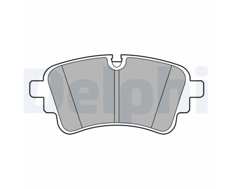 Brake Pad Set, disc brake LP3670 Delphi