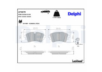 Brake Pad Set, disc brake LP3670 Delphi