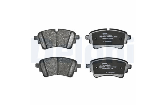 Brake Pad Set, disc brake LP3670 Delphi, Image 2