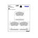 Brake Pad Set, disc brake LP3673 Delphi, Thumbnail 2