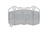 Brake Pad Set, disc brake LP3676 Delphi