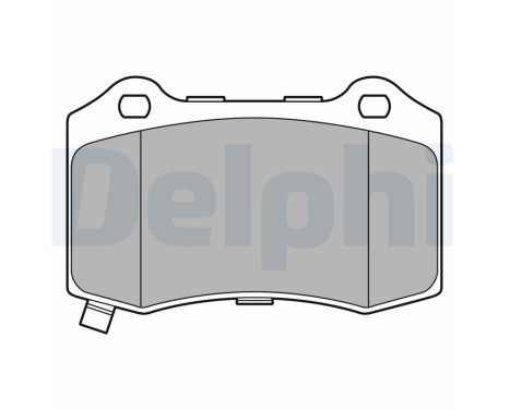 Brake Pad Set, disc brake LP3676 Delphi