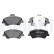 Brake Pad Set, disc brake LP3678 Delphi, Thumbnail 2