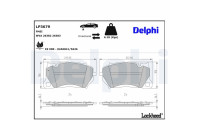 Brake pad set, disc brake LP3679 Delphi