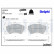Brake pad set, disc brake LP3679 Delphi
