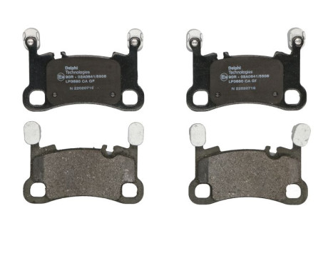 Brake pad set, disc brake LP3680 Delphi