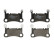Brake pad set, disc brake LP3680 Delphi