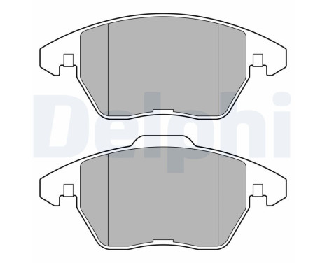 Brake Pad Set, disc brake LP3684 Delphi