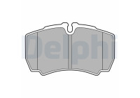 Brake pad set, disc brake LP3686 Delphi