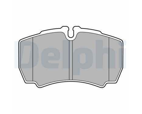 Brake pad set, disc brake LP3686 Delphi