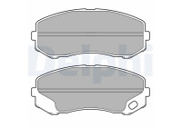 Brake Pad Set, disc brake LP3687 Delphi