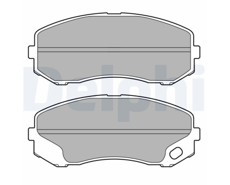 Brake Pad Set, disc brake LP3687 Delphi