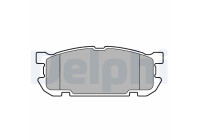 Brake pad set, disc brake LP3690 Delphi