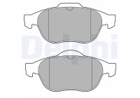 Brake Pad Set, disc brake LP3691 Delphi