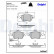 Brake pad set, disc brake LP3694 Delphi