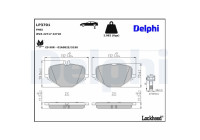 Brake pad set, disc brake LP3701 Delphi