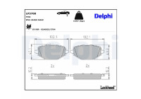 Brake pad set, disc brake LP3708 Delphi