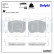 Brake pad set, disc brake LP3714 Delphi